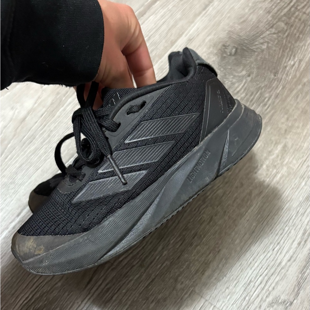 Adidas Black and Gray Athletic Shoes with Chunky Design